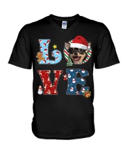 Chihuahua-CS3605-Love Christmas V-Neck T-Shirt tile