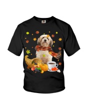 Cavachon-DN2007-Autumn Dog-V4 Youth T-Shirt tile