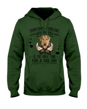 Airedale Terrier-NT127-For A Bad Day Hooded Sweatshirt tile