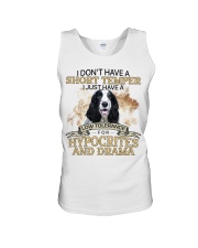 English Cocker Spaniel-CS3066-Short Temper Unisex Tank tile