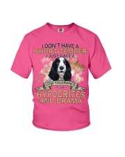English Cocker Spaniel-CS3066-Short Temper Youth T-Shirt tile