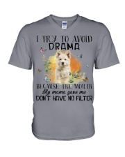 Berger Blanc Suisse-CS3267-I Try To Avoid V-Neck T-Shirt tile