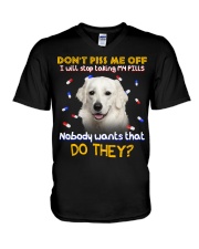 Kuvasz-CS3055-Don't Piss Me V-Neck T-Shirt tile