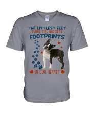Boston Terrier-CS3050-The Littlest V-Neck T-Shirt tile