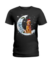 Golden Retriever-CS3944-I Love You-V5 Ladies T-Shirt tile
