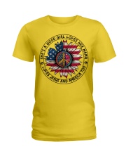 AMERICA-GOOD GIRL Ladies T-Shirt thumbnail