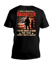BEAUTIFUL DAUGHTER- V-Neck T-Shirt thumbnail