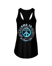 PEACE GIRL-8 Ladies Flowy Tank thumbnail