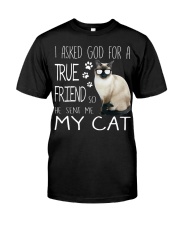 ASKED TRUE FRIEND-CAT Classic T-Shirt thumbnail