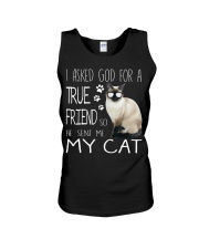 ASKED TRUE FRIEND-CAT Unisex Tank thumbnail