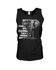 DONT TRUST DISLIKE-ELEPHANT Unisex Tank thumbnail