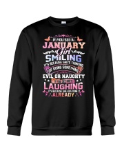 MONTH GIRL-1 Crewneck Sweatshirt thumbnail