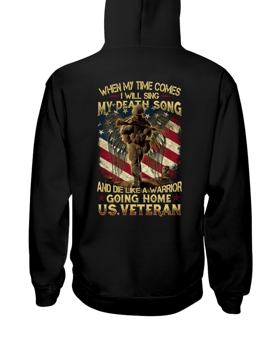 DIE LIKE A WARRIOR Hooded Sweatshirt