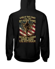 DIE LIKE A WARRIOR Hooded Sweatshirt back