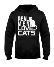 REAL MEN LOVE CATS Hooded Sweatshirt front