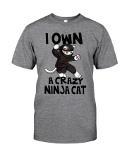 CRAZY NINJA CAT Classic T-Shirt thumbnail