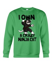 CRAZY NINJA CAT Crewneck Sweatshirt thumbnail