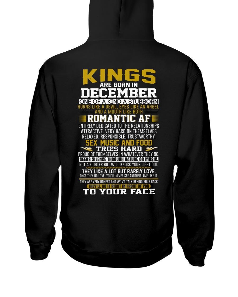KING BORN IN-DECEMBER Hooded Sweatshirt