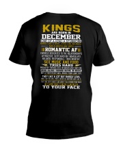 KING BORN IN-DECEMBER V-Neck T-Shirt thumbnail