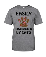 EASILY DISTRACTED BY CATS Classic T-Shirt front