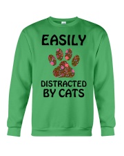EASILY DISTRACTED BY CATS Crewneck Sweatshirt thumbnail