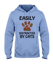 EASILY DISTRACTED BY CATS Hooded Sweatshirt thumbnail
