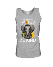 IN A WORLD BE KIND- ELEPHANT Unisex Tank thumbnail