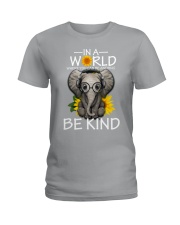 IN A WORLD BE KIND- ELEPHANT Ladies T-Shirt thumbnail