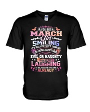 MONTH GIRL-3 V-Neck T-Shirt tile