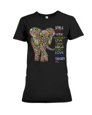 SMILE OFTEN-ELEPHANT Premium Fit Ladies Tee thumbnail