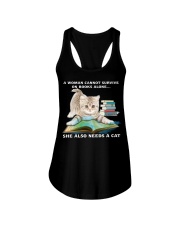SHE NEEDS A CAT Ladies Flowy Tank thumbnail