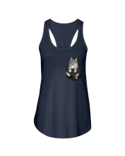 CAT IN THE POCKET Ladies Flowy Tank thumbnail