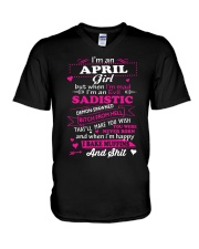 MAD GIRL-4 V-Neck T-Shirt thumbnail