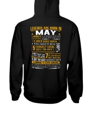 LEGENDS BORN-GUY-5 Hooded Sweatshirt back