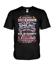 MONTH GIRL-12 V-Neck T-Shirt thumbnail