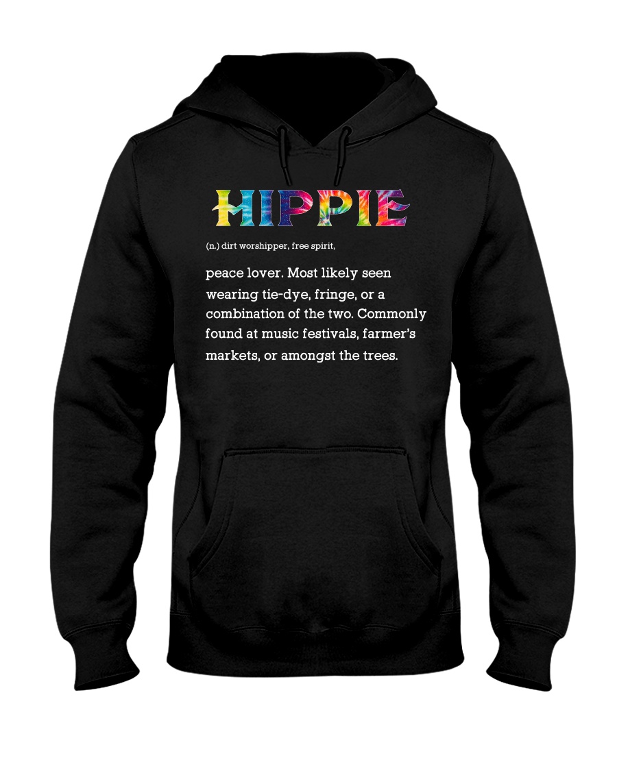 HIPPIE-WORDS Hooded Sweatshirt
