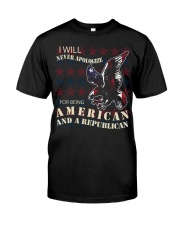 NEVER APOLOGIZE Classic T-Shirt thumbnail