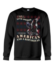 NEVER APOLOGIZE Crewneck Sweatshirt thumbnail