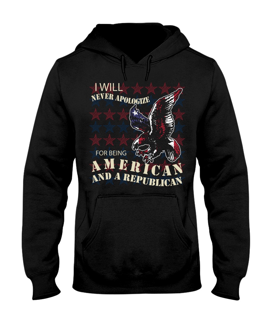 NEVER APOLOGIZE Hooded Sweatshirt
