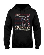 NEVER APOLOGIZE Hooded Sweatshirt front