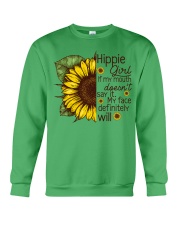 HIPPIE GIRL-MYFACE Crewneck Sweatshirt thumbnail