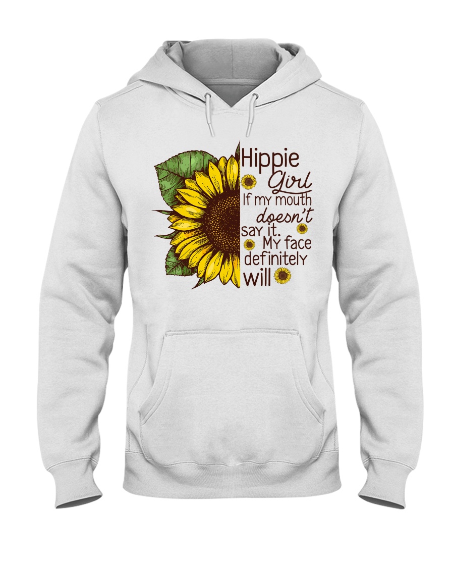 HIPPIE GIRL-MYFACE Hooded Sweatshirt