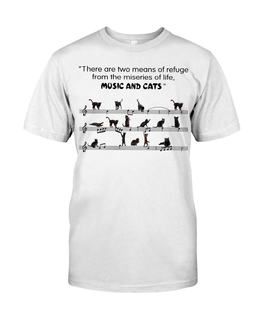 MUSIC AND CATS Classic T-Shirt