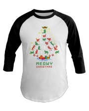 Meowy Christmas Baseball Tee thumbnail