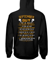 US-GUY RULES-9 Hooded Sweatshirt back