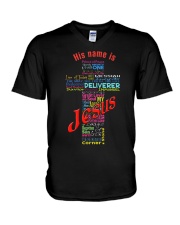 JESUS-NAME V-Neck T-Shirt thumbnail