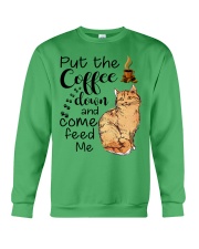 COFFEE DOWN-CAT Crewneck Sweatshirt thumbnail