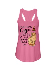 COFFEE DOWN-CAT Ladies Flowy Tank thumbnail