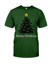 Meowy Christmas Blackcat Classic T-Shirt thumbnail