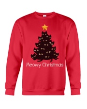 Meowy Christmas Blackcat Crewneck Sweatshirt front